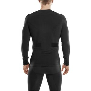 CEP Running Mens Skiing Merino Base Layer shirt Long Sleeve‎ Wool Blend Black XL